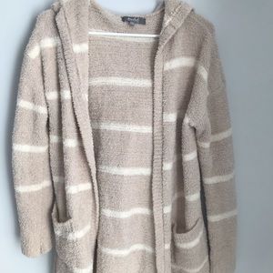 Hooded Oatmeal Cardigan